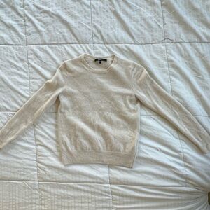 Quince Women's Soft Beige Crew Neck Sweater